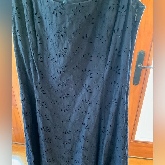 Ralph Lauren Navy Lace Eyelet Dress - Picture 3 of 6